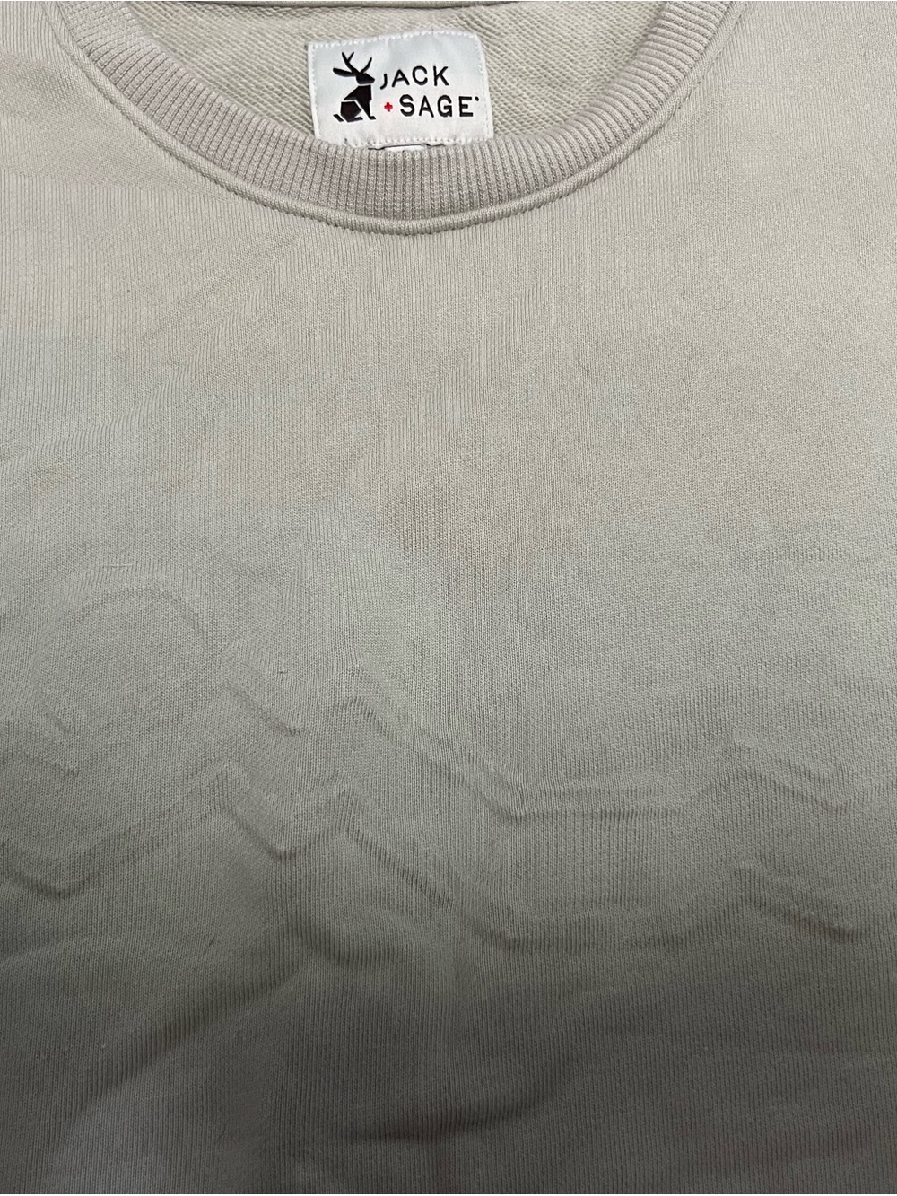 Men's Crewneck Sweater in Light Beige